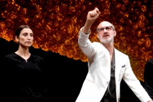 Francesco Manetti (Luca Cupiello) e Monica Piseddu (sua moglie Concetta) - foto di Brunella Giolivo